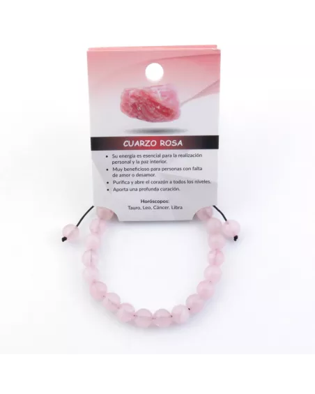 Pulsera de cordón de nudo corredizo de Cuarzo Rosa: Explora sus Beneficios, Conexión con los Chakras y Compatibilidad Astrológic
