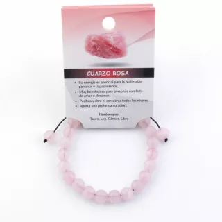 Pulsera de cordón de nudo corredizo de Cuarzo Rosa: Explora sus Beneficios, Conexión con los Chakras y Compatibilidad Astrológic