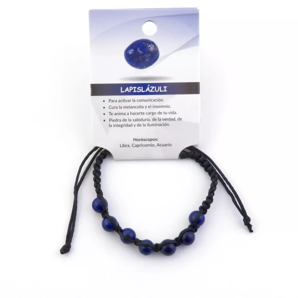 Pulsera de piedra natural Lapislázuli: Energiza tu Horóscopo y Chakras con esta Piedra Mágica