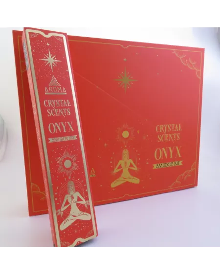 Cómo usar incienso de ónix con cristales para protección y equilibrio