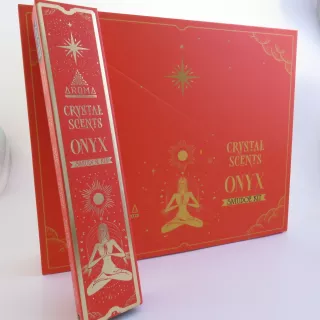 Cómo usar incienso de ónix con cristales para protección y equilibrio