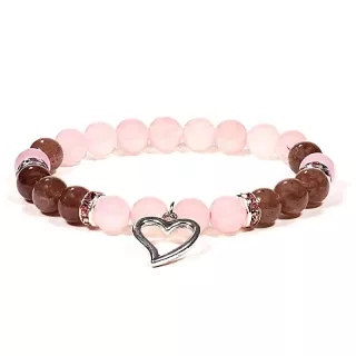 Pulsera de Cuarzo Rosa / Cuarzo Fresa: Usos, Beneficios y Conexión con los Chakras