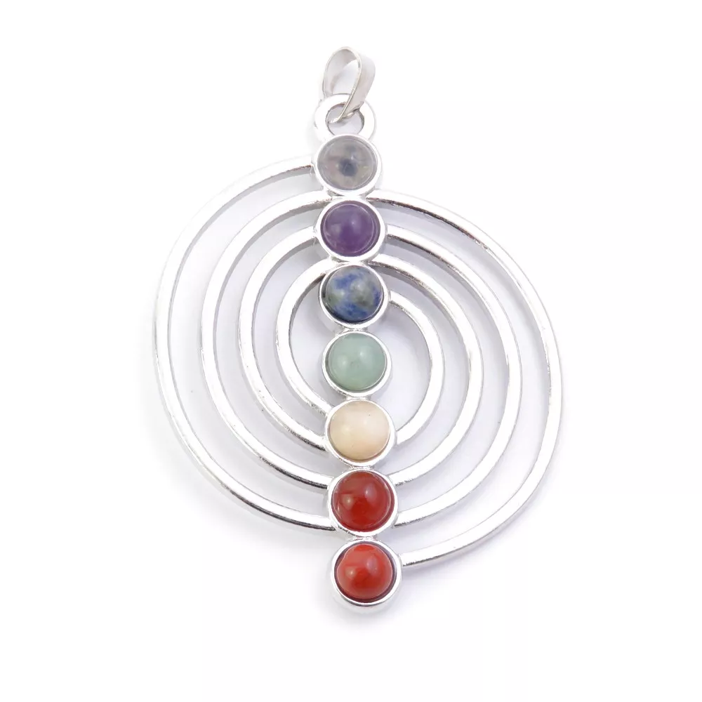 Collar con forma de espiral y piedras de los 7 chakras: Significado y beneficios