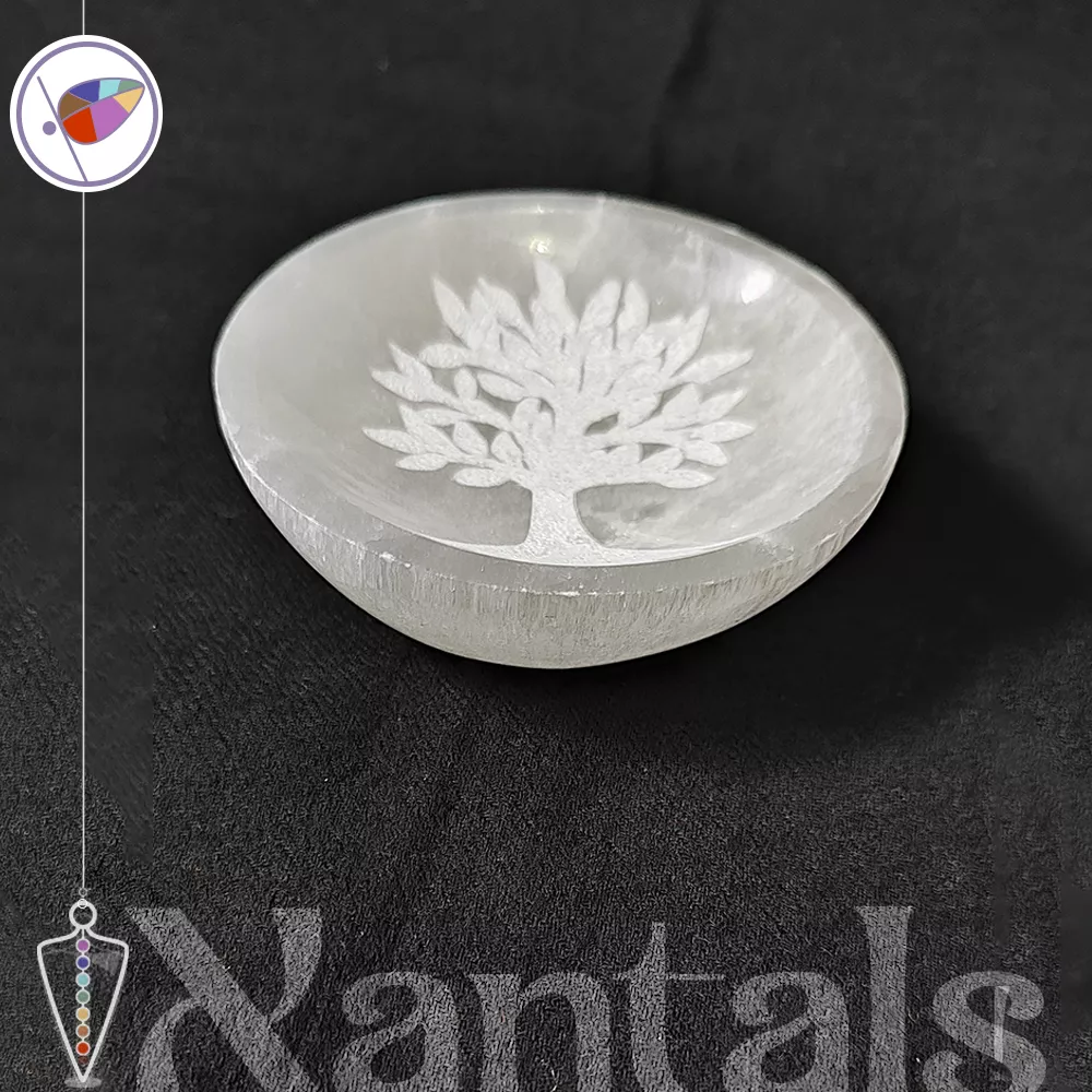 Cuenco de Selenita con el Árbol de la Vida: Usos y Beneficios