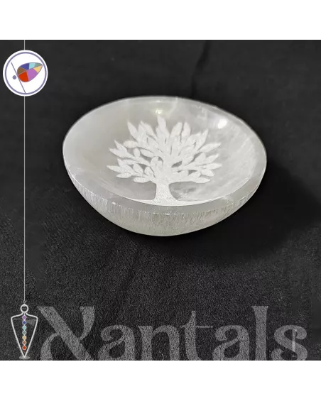 Cuenco de Selenita con el Árbol de la Vida: Usos y Beneficios