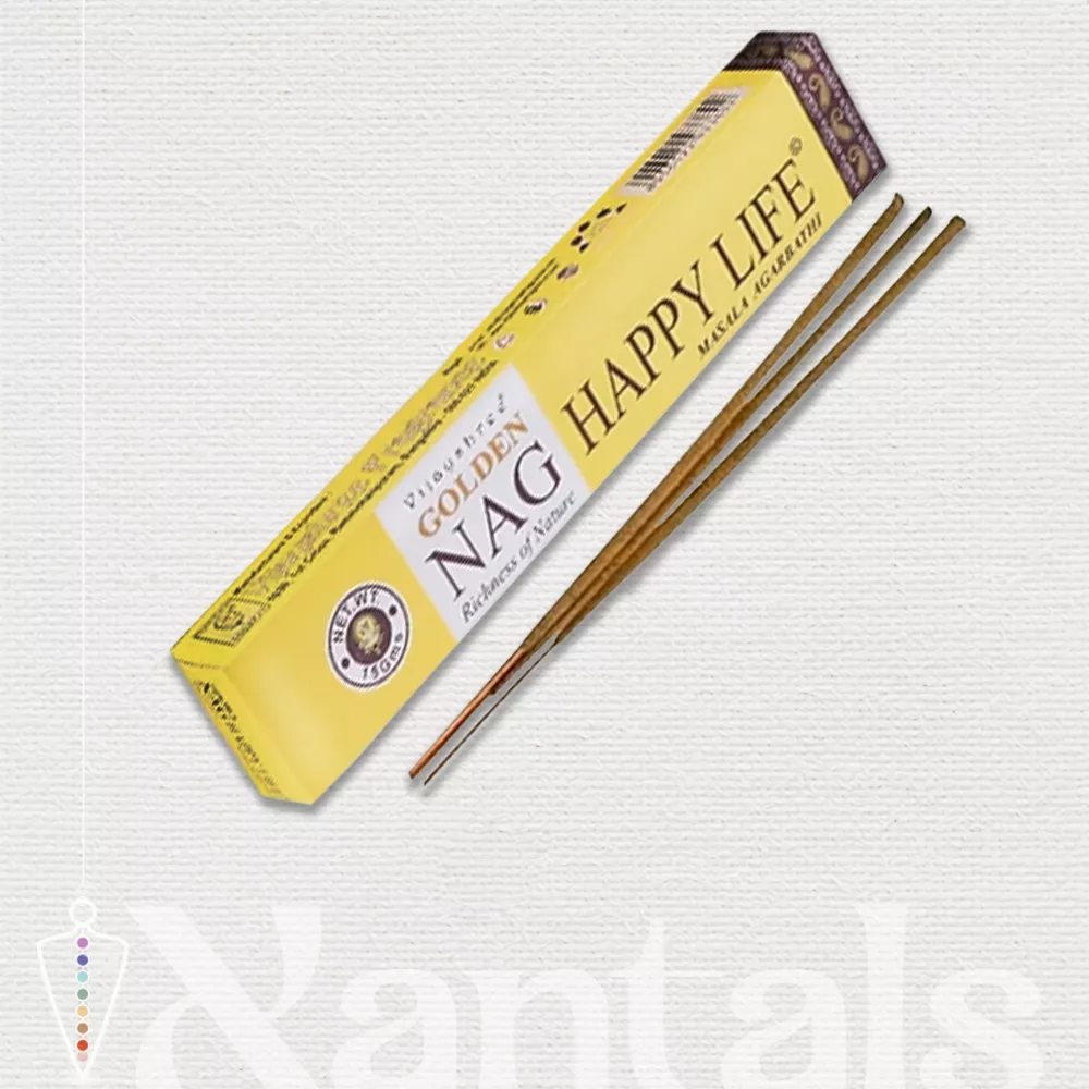 Inciensos Masala Vida Feliz Golden Nag: Beneficios y Usos
