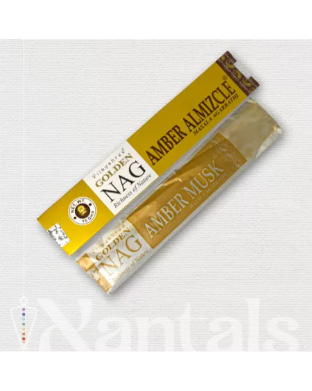 Inciensos varillas Masala Ámbar. Marca Golden Nag