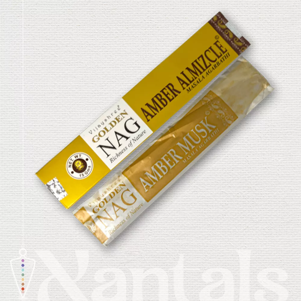 Inciensos varillas Masala Ámbar. Marca Golden Nag
