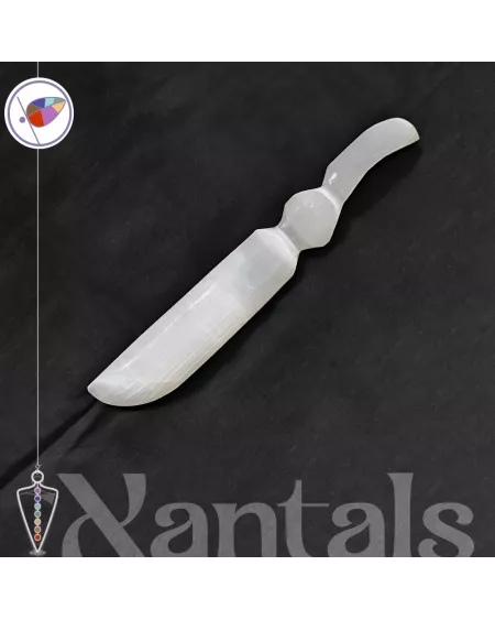 Cuchillo Ritual de Selenita clasico: Usos, Beneficios y Propiedades