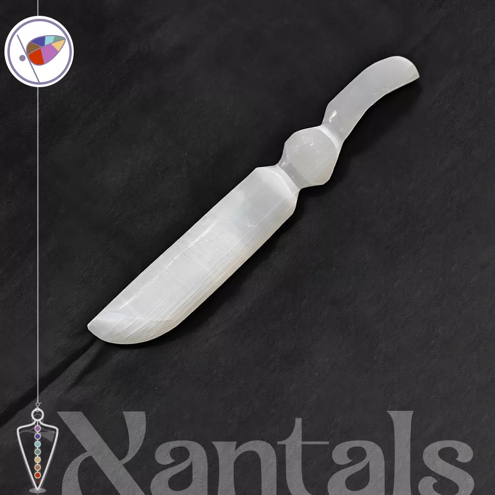 Cuchillo Ritual de Selenita clasico: Usos, Beneficios y Propiedades