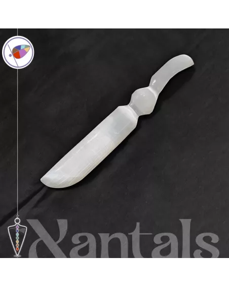 Cuchillo Ritual de Selenita clasico: Usos, Beneficios y Propiedades