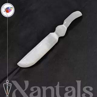 Cuchillo Ritual de Selenita clasico: Usos, Beneficios y Propiedades