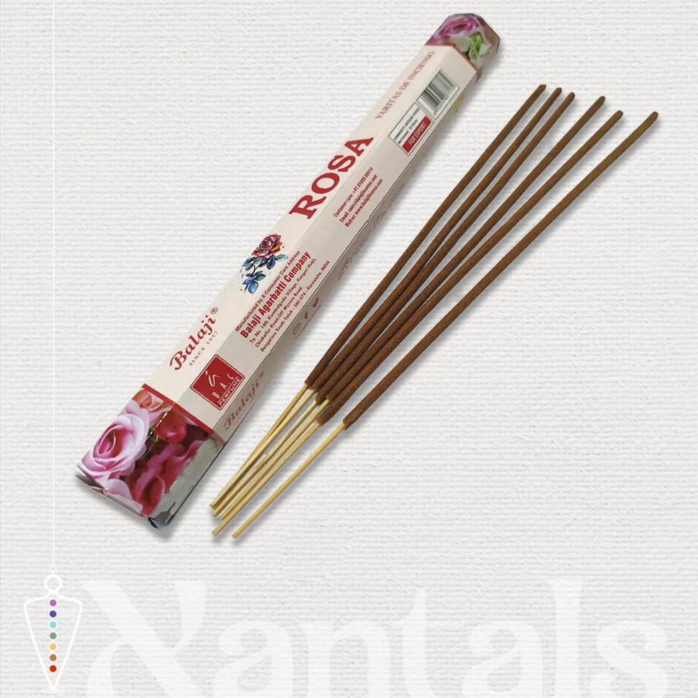 Incienso Hexagonal Balaji Varillas Masala de Rosa: Usos, Rituales y Días Propicios