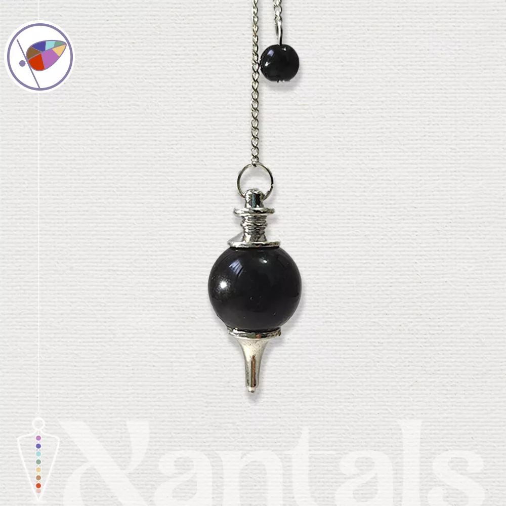 Péndulo de Ágata Negra: Usos, Chakras y Limpieza para Radiestesia