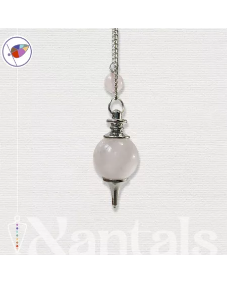 Péndulo de Radiestesia de Cuarzo Rosa: Usos, Chakras y Limpieza