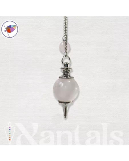 Péndulo de Radiestesia de Cuarzo Rosa: Usos, Chakras y Limpieza