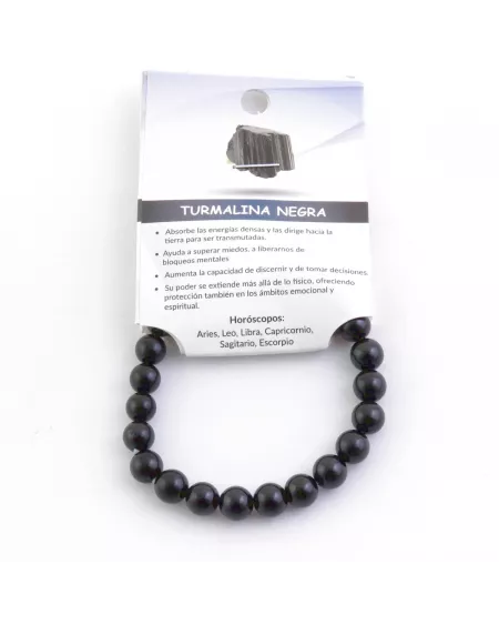 Pulsera Elástica de Turmalina Negra: Protección y Equilibrio Energético