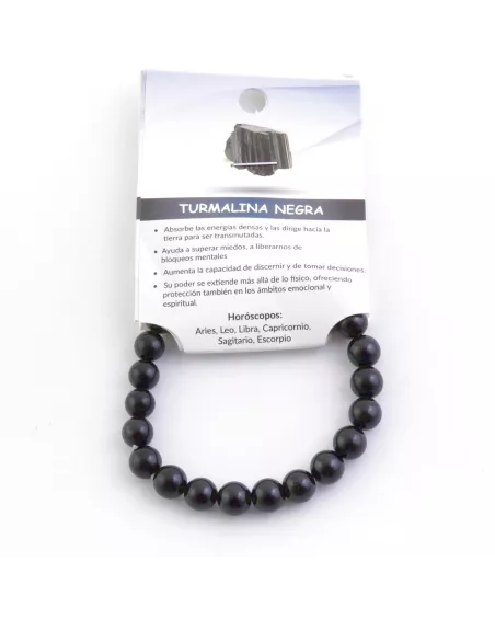 Pulsera Elástica de Turmalina Negra: Protección y Equilibrio Energético