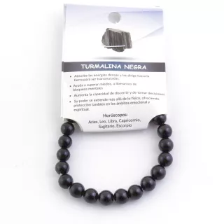 Pulsera Elástica de Turmalina Negra: Protección y Equilibrio Energético
