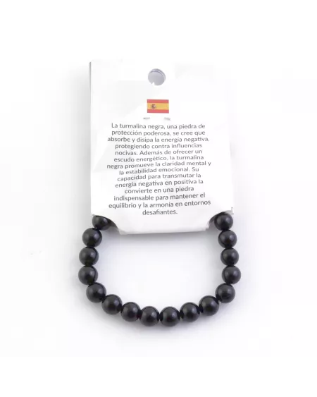Pulsera Elástica de Turmalina Negra: Protección y Equilibrio Energético