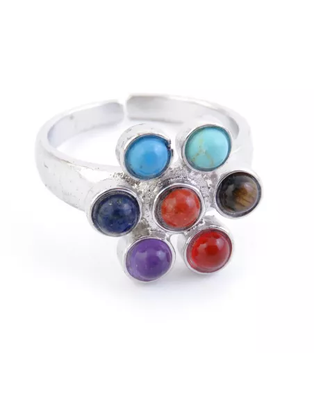 Cómo usar un anillo ajustable con piedras de los 7 chakras para equilibrar tu energía