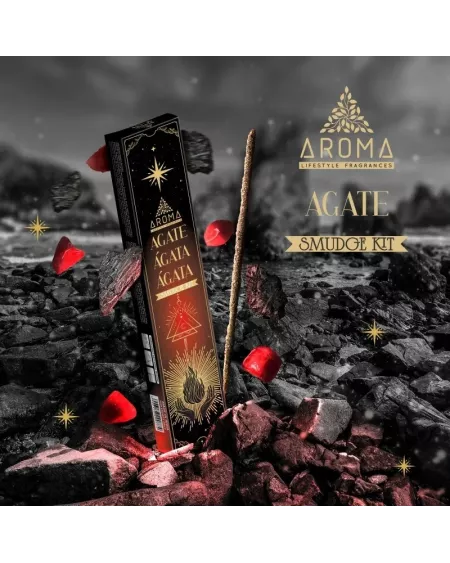 Usos y Beneficios del Incienso de Ágata con Cristales