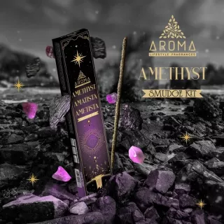 Cómo usar incienso de Amatista con cristales para purificar y equilibrar tu energía
