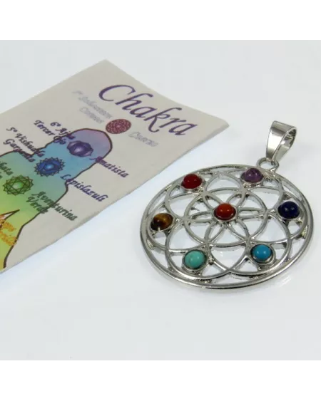 Colgante con fragmentos de gemas naturales de los 7 chakras: Explora sus aplicaciones, ventajas y cómo resuena con tu energía.