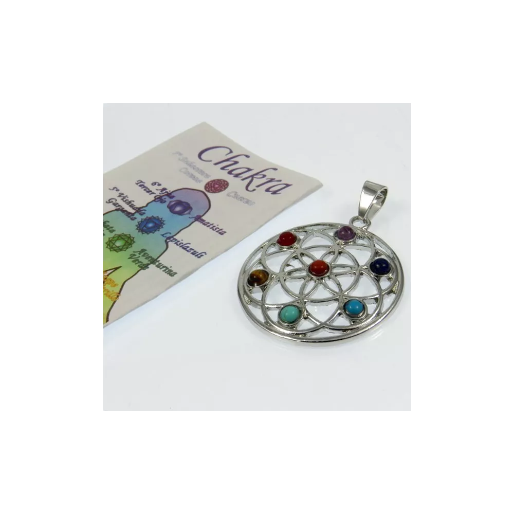 Colgante con fragmentos de gemas naturales de los 7 chakras: Explora sus aplicaciones, ventajas y cómo resuena con tu energía.