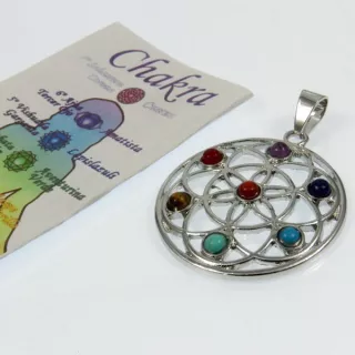 Colgante con fragmentos de gemas naturales de los 7 chakras: Explora sus aplicaciones, ventajas y cómo resuena con tu energía.