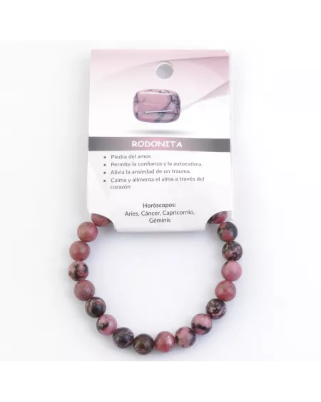 Pulsera de Rodonita: Amor Propio, Chakras y Horóscopos. Transforma Tu Energía