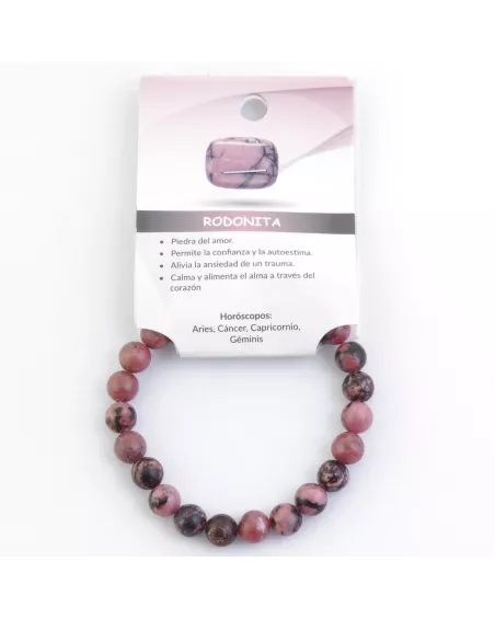 Pulsera de Rodonita: Amor Propio, Chakras y Horóscopos. Transforma Tu Energía