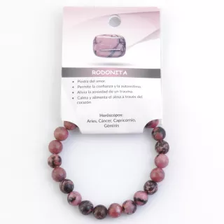 Pulsera de Rodonita: Amor Propio, Chakras y Horóscopos. Transforma Tu Energía