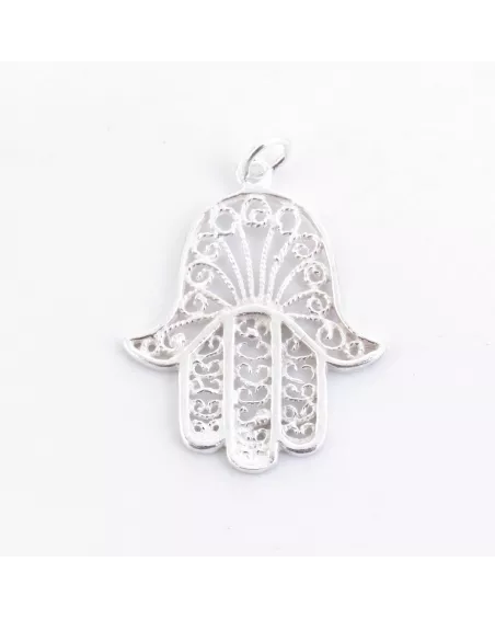 Colgante Mano de Fátima Plata de Ley 925. Beneficios y Significado