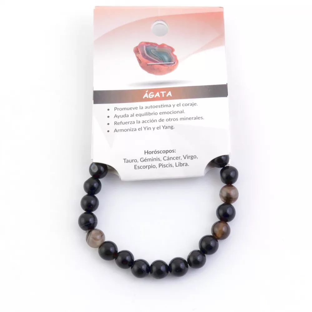 Pulsera de Ágata Negra: Beneficios, Chakras y Signos Zodiacales