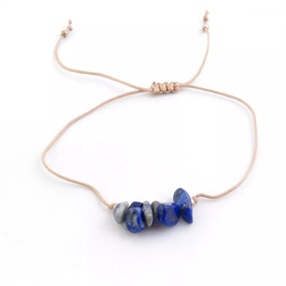Pulsera de piedra chips Lapislázuli: Potencia tu Horóscopo y Chakras con esta Piedra Mágica
