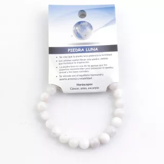 Pulsera Elástica de Piedra Luna: Beneficios, Chakras y Horóscopo