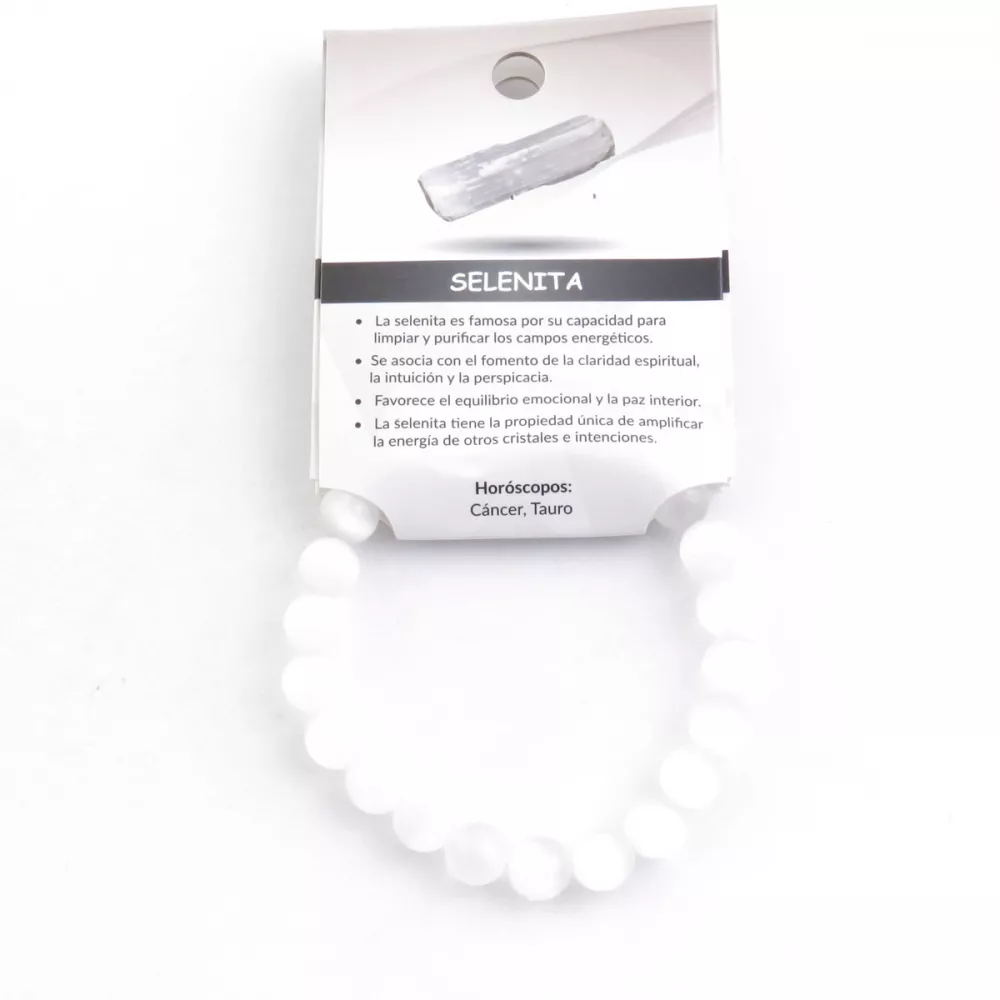 Pulsera Elástica de Selenita: Beneficios, Chakras y Horóscopos