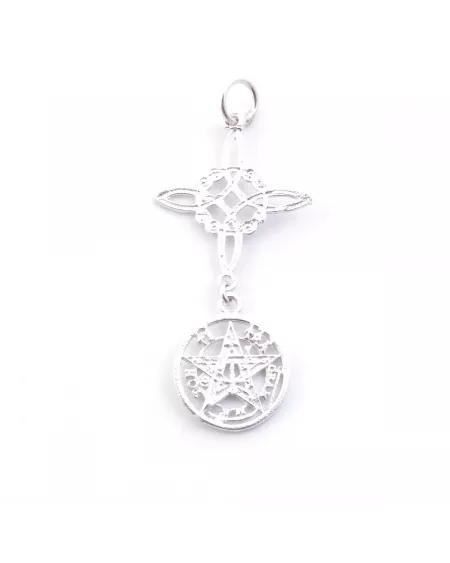 Colgante de Tetragrámaton y Nudo de Bruja: Doble Protección Esotérica