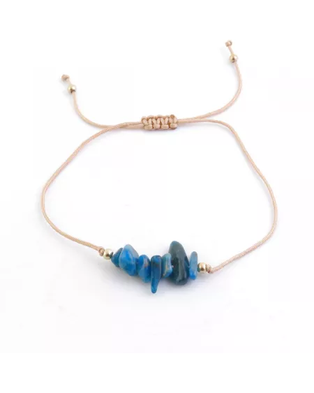 Pulsera de cordón de piedras chips de Apatita: Chakras, horóscopos y manifestación. ¡Compra YA!