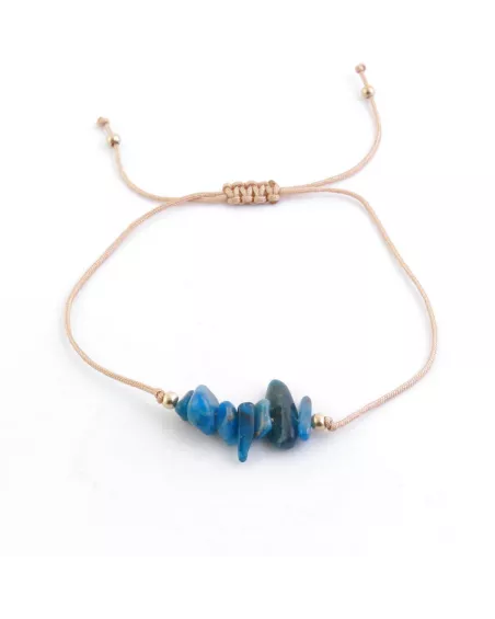 Pulsera de cordón de piedras chips de Apatita: Chakras, horóscopos y manifestación. ¡Compra YA!