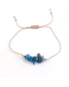 Pulsera de cordón de piedras chips de Apatita: Chakras, horóscopos y manifestación. ¡Compra YA!