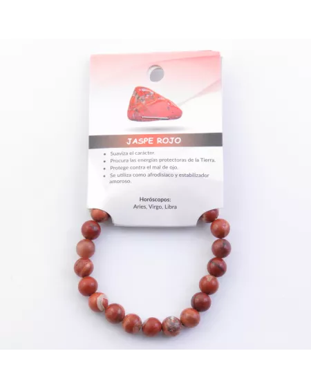 Pulsera Elástica de Jaspe Rojo: Chakras, Horóscopos y Beneficios Espirituales