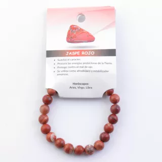 Pulsera Elástica de Jaspe Rojo: Chakras, Horóscopos y Beneficios Espirituales
