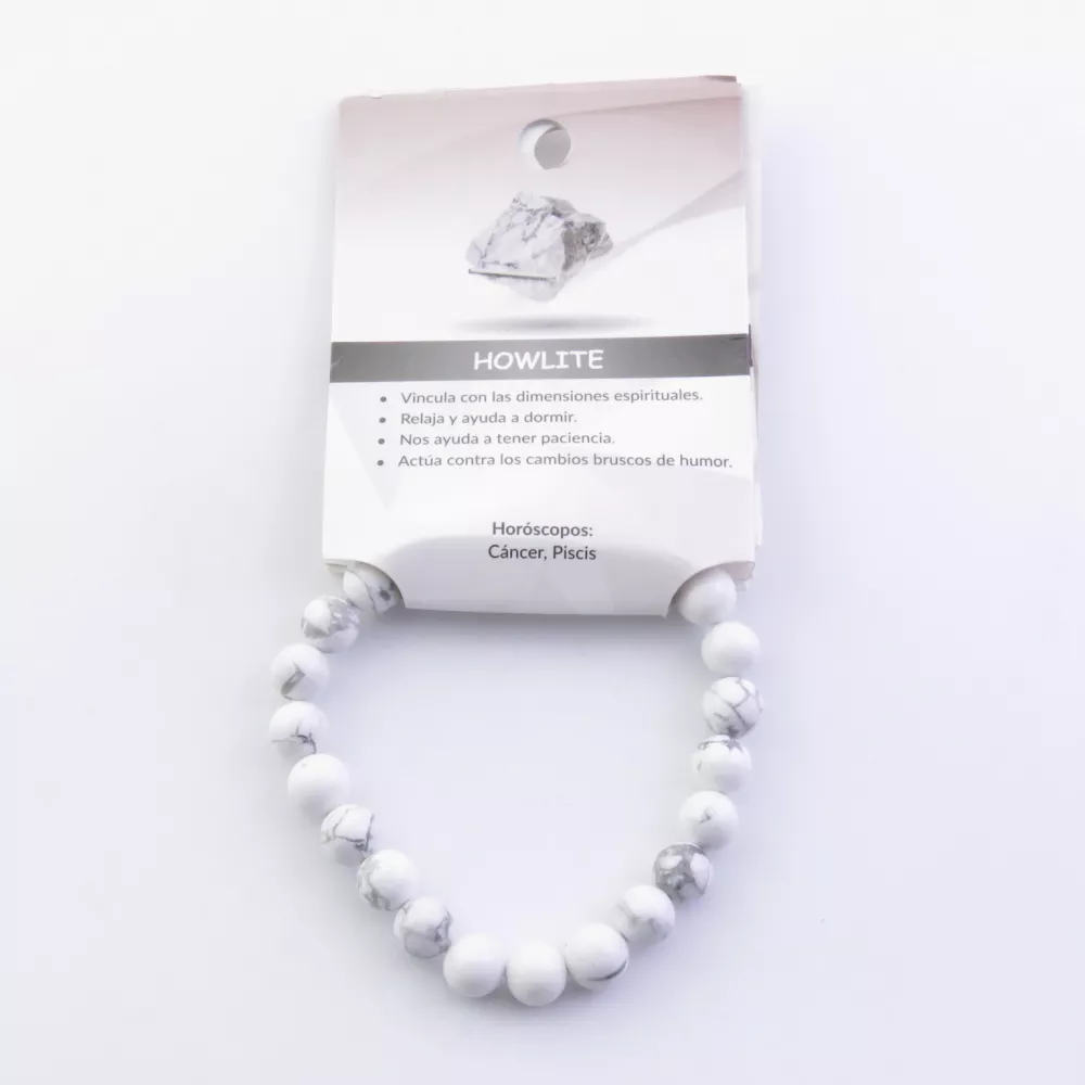 Pulsera de Howlite: Transforma tu Energía con Chakras y Horóscopos