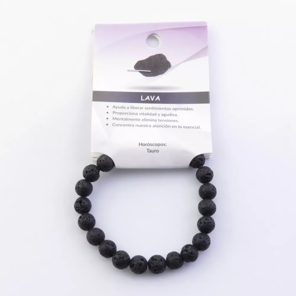 Pulsera de Piedra Natural de Lava: Chakras, Horóscopos y Transformación Personal